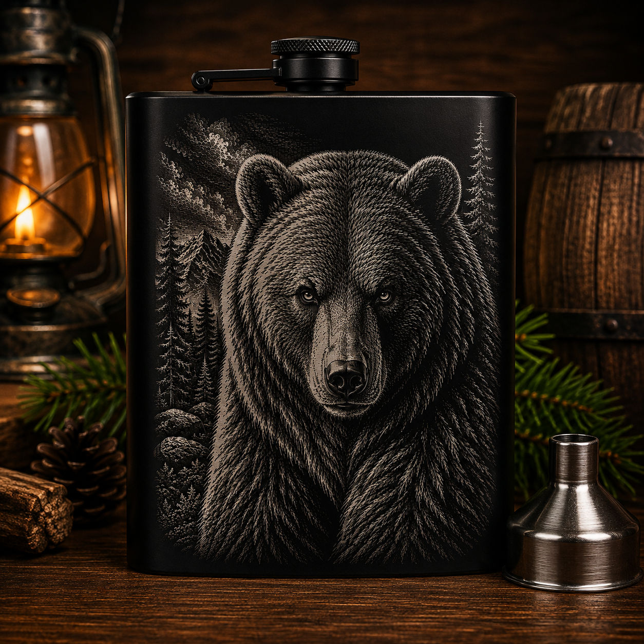 Flasque 8 oz – Ours sauvage