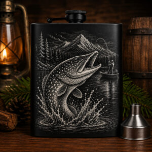 Flasque 8 oz – Passion pêche