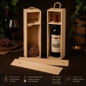Boites à vin en bois