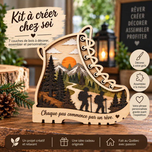 Bottine décorative personnalisée – Kit à créer chez soi